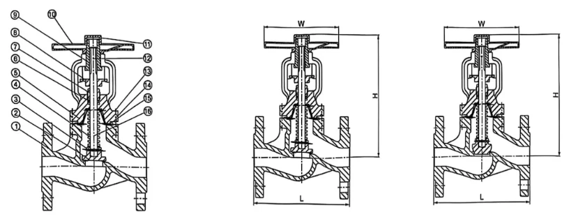 bellows globe valve drawning bellows globe valve drawning